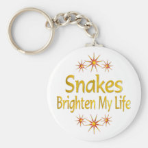 Snakes Brighten My Life Key Chains