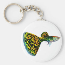 Snakeskin Cobra Guppy Keychain