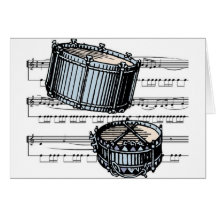 Snare Drums musical 05 B Card