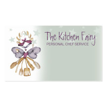 Snarky kitchen fairy magic wand cooking baking ... business card
