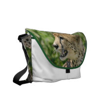 Snarling Cheetah Messenger Bag