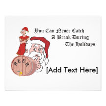 Sneaky Sneaky Santa Invitation, [Add Text Here]