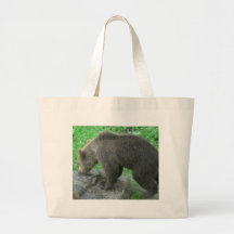 Sniffing Bear Tote Bag
