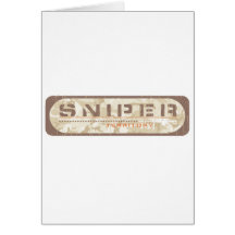 Sniper Greeting Card