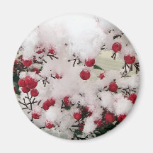 Snow Berries Magnet