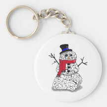 Snow Brain Key Chains