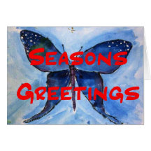 Snow Butterfly Greeting Card