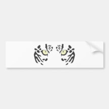 Snow Leopard Eyes Bumper Sticker