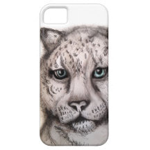 Snow leopard, Sketch iPhone 5 Case
