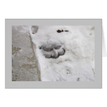 Snow man greeting card