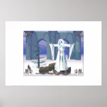 Snow Opals Print