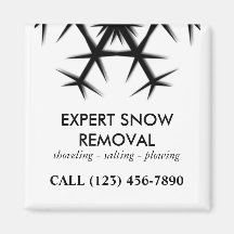 Snow Removal, Ploughing and Shoveling Magnet