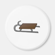 Snow Sled Magnet
