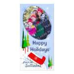 Snow Sleigh Holiday Photo Card