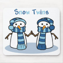 Snow Twins Boys Mouse Pads