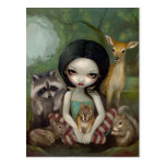 "Snow White and Her Animal Friends" Postcard