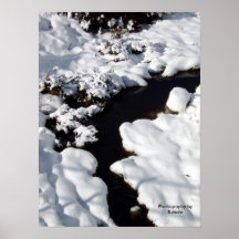 Snow Winter River Posters