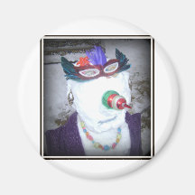 snow-woman magnet