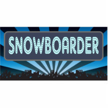 Snowboarder Marquee Cut Out