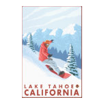 Snowboarder Scene - Lake Tahoe, California Canvas Print