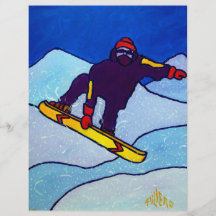 Snowboarding by Piliero Flyer Design