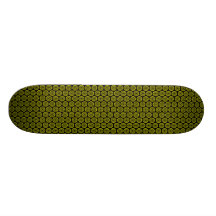 Snowflake Constellation - Black and yellow Skate Boards