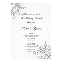 Snowflake Post Wedding Brunch Invitation