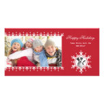 Snowflake  |  Red Holiday Photo Cards