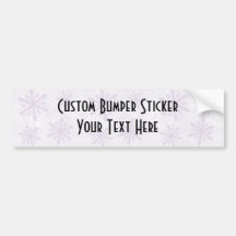 Snowflakes 1 - Purple Bumper Stickers