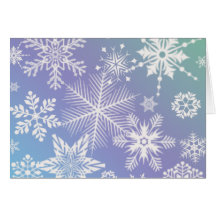 SNOWFLAKES GREETING CARDS