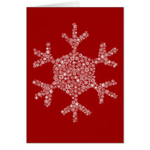 Snowflakes in a Snowflake - Greeting Card