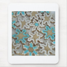 snowflakes mousepads