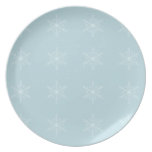 Snowflakes Party Plate
