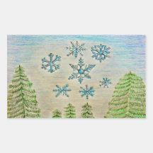 snowflakes stickers