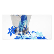 SnowFlakesIceBucket062109 Photo Greeting Card