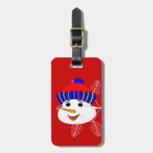 Snowman Bag Tag