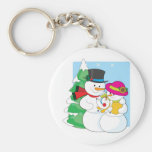 Snowman Family Key Chain