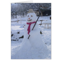 snowman greeting card
