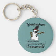 snowman key chains