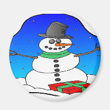 Snowman Magnet