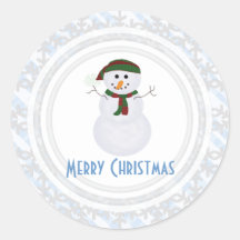 Snowman: Merry Christmas Stickers