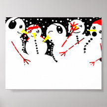 Snowman Party Poster