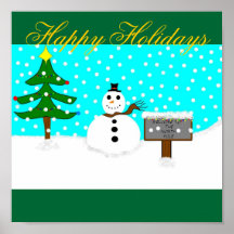 Snowman Poster