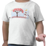 Snowman with Candycane Tree Tee Shirts