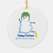 Snowy Army Ornament