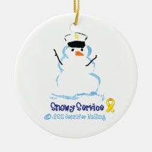 Snowy Marine Ornament