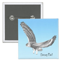 Snowy Owl Pin