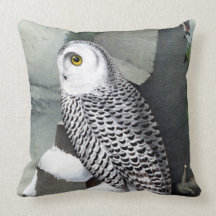 Snowy Owl Throw Pillows