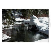 Snowy Scene Greeting Card