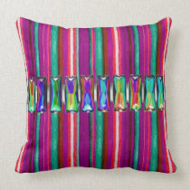 So Cool Iridescent Glow Rhinestone Throw Pillow pillows